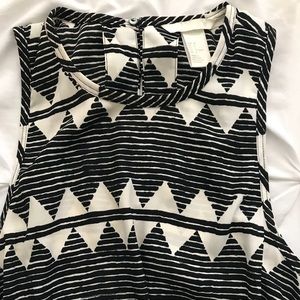 H&M Black&White Maxi